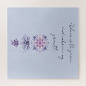 Bloeiende sereniteit Mandala puzzel Legpuzzel (Horizontaal)