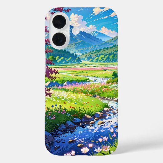 Bloeiende Spring Valley Case-Mate iPhone Case (Achterkant)