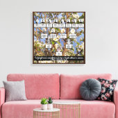 Bloeiende stamboom Vier generaties Canvas Art Afdruk (Insitu (Woonkamer))