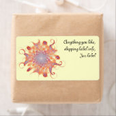 Bloeiende Sun Fractal Label (Insitu)