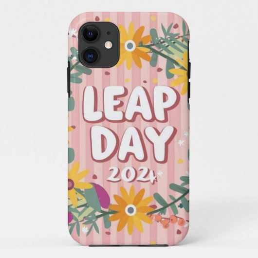Bloeiende Time Leap dag: een bloemrijke viering Case-Mate iPhone Case (Achterkant)