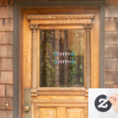 Bloeiende Trans Pride Raamsticker (Huis Deur)