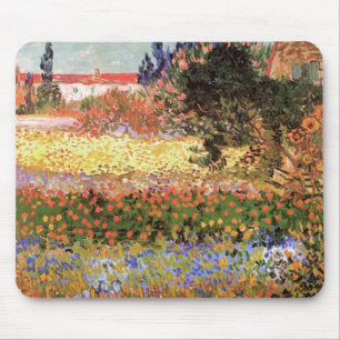 Bloeiende tuin door Vincent van Gogh Muismat