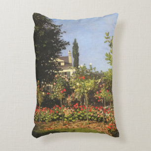 Bloeiende tuin in Sainte Adresse door Claude Monet Accent Kussen