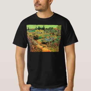 Bloeiende tuin met pad van Vincent van Gogh T-shirt