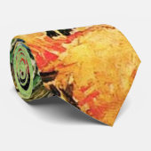 Bloeiende tuin met pad, Vincent van Gogh Stropdas (Opgerold)