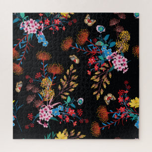 Bloeiende Tuin Vlinders Vrijheidsstijl Legpuzzel