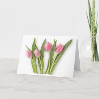 Bloeiende tulpen kaart
