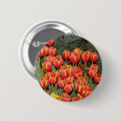 Bloeiende tulpen! ronde button 5,7 cm (Voorkant /achterkant)