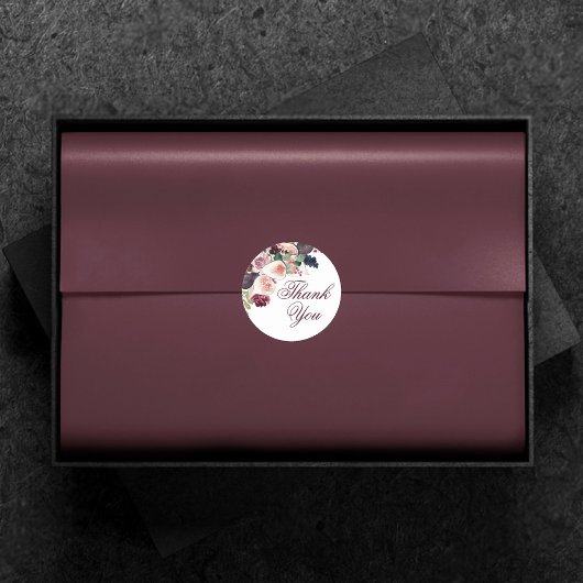Bloeiende vijgen | Moody rustiek fruit dank u voor Ronde Sticker