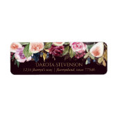 Bloeiende vijgen | Moody rustiek fruit Elegante bl Etiket (Voorkant)