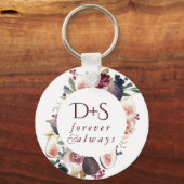 Bloeiende vijgen | Moody rustieke fruitbloesem op  Sleutelhanger (Voorkant)