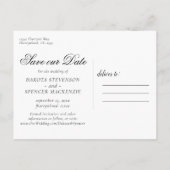 Bloeiende vijgen | Rustic Fruit Blossom Save the D Aankondigingskaart (Achterkant)