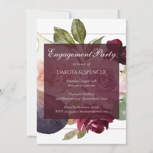 Bloeiende vijgen | Rustiek Fruit Blossoms Verlovin Kaart (Voorkant)