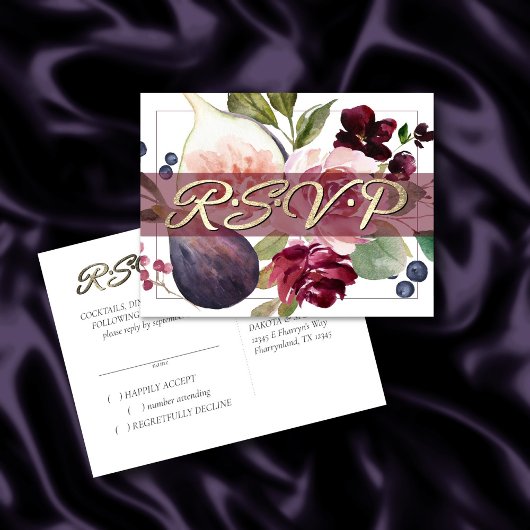 Bloeiende vijgen | Rustiek fruit Moody Blossoms RS Briefkaart