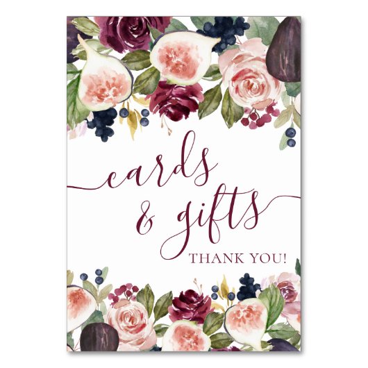 Bloeiende vijgen | Rustiek Moody Elegant Bloemen G Kaart (Voorkant)