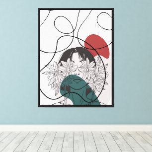 Bloeiende visie canvas afdruk