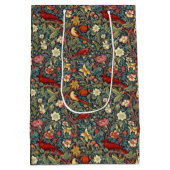 Bloeiende vogels medium cadeauzakje (Achterkant)