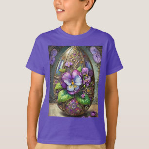 Bloeiende Vogels Voetviooltjes Wildflowers Easter T-shirt