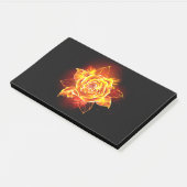 Bloeiende Vuur Roos Post-it® Notes (Schuin)