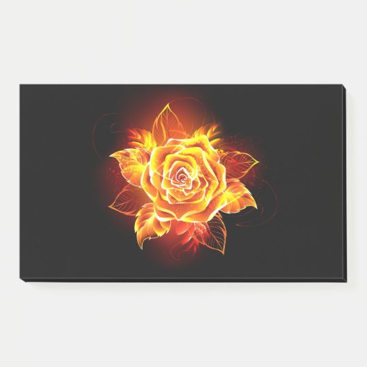 Bloeiende Vuur Roos Post-it® Notes (Voorkant)