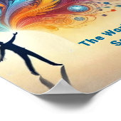 Bloeiende w / ADHD * De wereld heeft uw ADHD-ideeë Poster (Hoek)