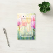 Bloeiende Waterverf Spring Tulip Garden Post-it® Notes (Kantoor)