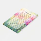 Bloeiende Waterverf Spring Tulip Garden Post-it® Notes (Schuin)