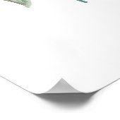 Bloeiende Waterverf Welkom Poster (Hoek)