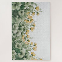 Bloeiende zachte fluistering | Watercolorpuzzel