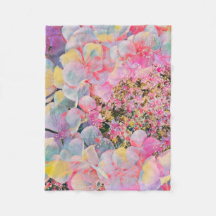 Bloeiende Zomer Hydrangea Bloem Fleece Deken