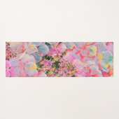 Bloeiende Zomer Hydrangea Bloem Yogamat (Achterkant (horizontaal))