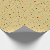 bloeipatroon cadeaupapier (Hoek)