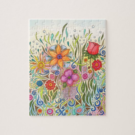 Bloem 12 Tuinkunst Legpuzzel (Verticaal)
