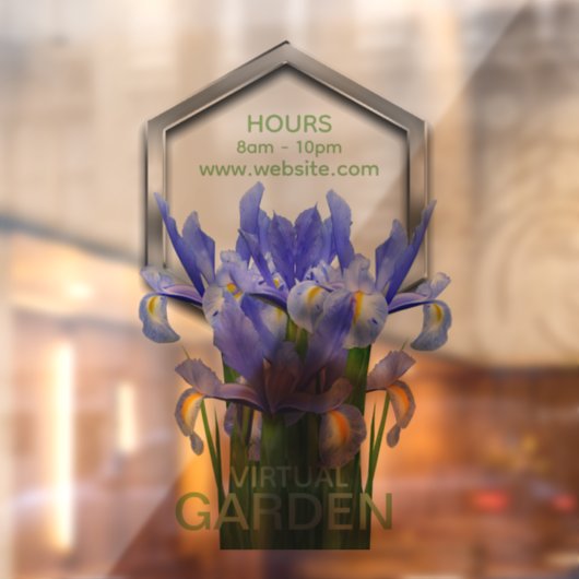 Bloem 1 - Venster Cling: 20.00" x 30.00" Raamsticker (Vel 2)