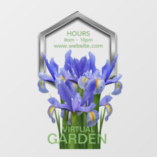 Bloem 1 - Venster Cling: 20.00" x 30.00" Raamsticker