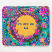 Bloem Aangepaste Naam Inspirivity Mousepad Muismat (Voorkant)