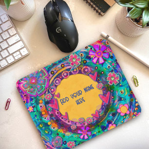  Bloem Aangepaste Naam Inspirivity Mousepad Muismat