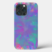 Bloem Abstract Kunstblauw roze paars Floral Artsy Case-Mate iPhone Case (Achterkant)