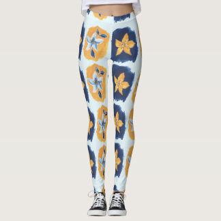 Bloem abstract patroon leggings