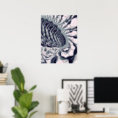bloem abstract poster (Thuiskantoor)