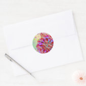 Bloem Abstract Ronde Sticker (Envelop)