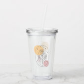 Bloem Acryl Drinkbeker (Achterkant)