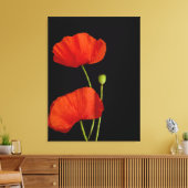 Bloem afbeelding canvas afdruk (Insitu (Woonkamer))