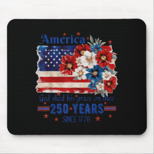 Bloem Amerika Vlag 4 juli Onafhankelijkheidsdag Muismat
