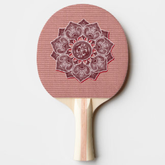Bloem Applique met Jacquard Pick A COLOR Tafeltennisbatje