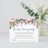 Bloem Baby shower Hoe groot is mama's Belly Game (Staand voorkant)