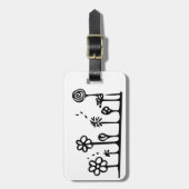 Bloem Bagage Label (Voorkant verticaal)