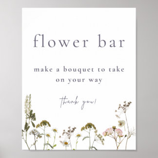 Bloem Bar Boeket Poster