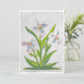 Bloem bedankkaart (Staand voorkant)